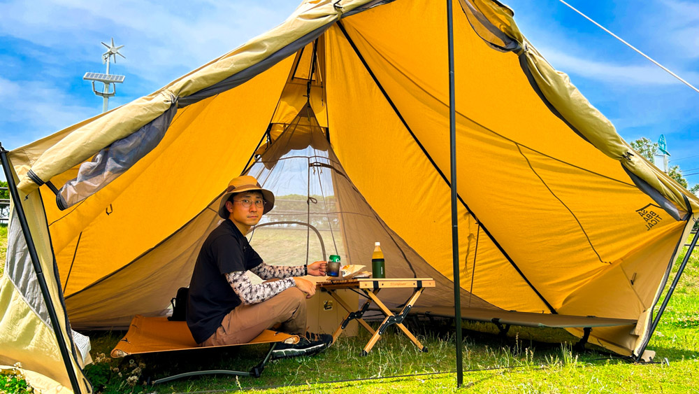 サバティカル・モーニンググローリーTC/Syntheticを快適にするフタマタノキワミとフルメッシュインナーテント！モニグロ二又化