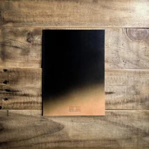 オーダー受付】アイアンテーブル用レザーマット／Black×Natural:ヌメ